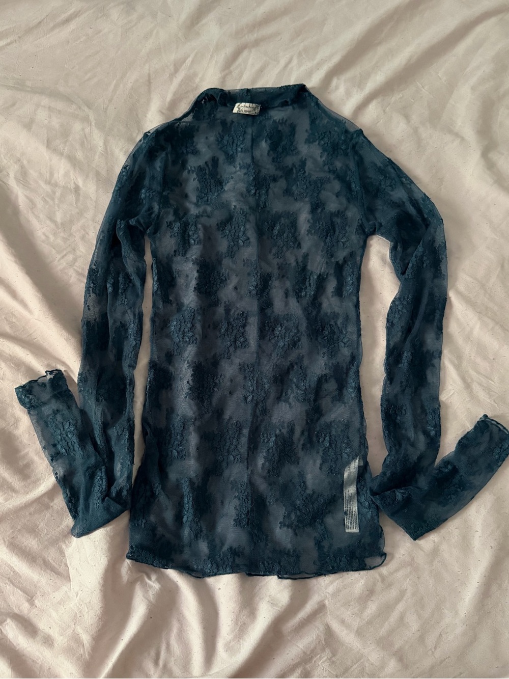 Free people intimately lace long sleeve top
